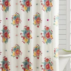 Pioneer oman breezy blossom Floral Shower Curtain - Multicolor